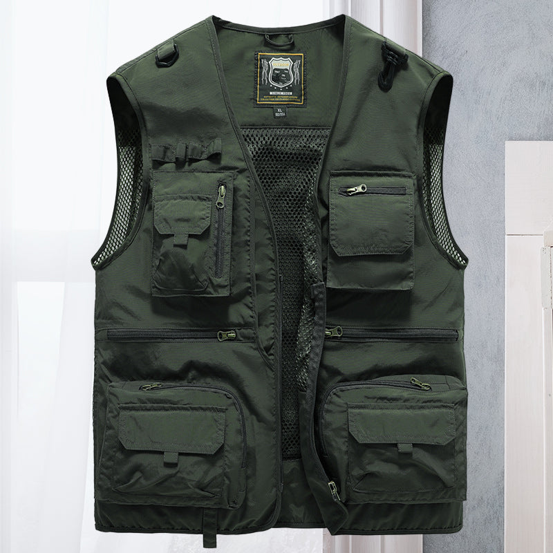 Outdoor Bodywarmer Met Zakken Lichtgewicht Heren Zomer Fit