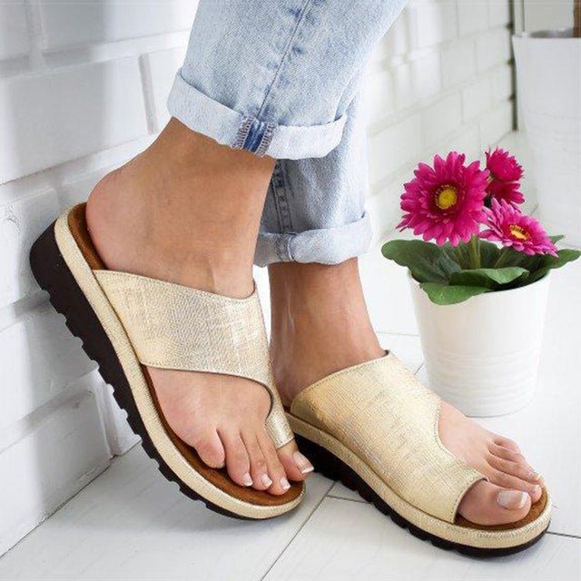 Orthopedische Dames Sandalen Leer Verstelbare Bandjes Anatomisch Voetbed