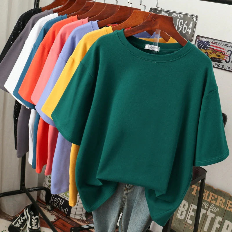 Oversized Basic T-Shirt Dames – Comfortabel & Casual Top