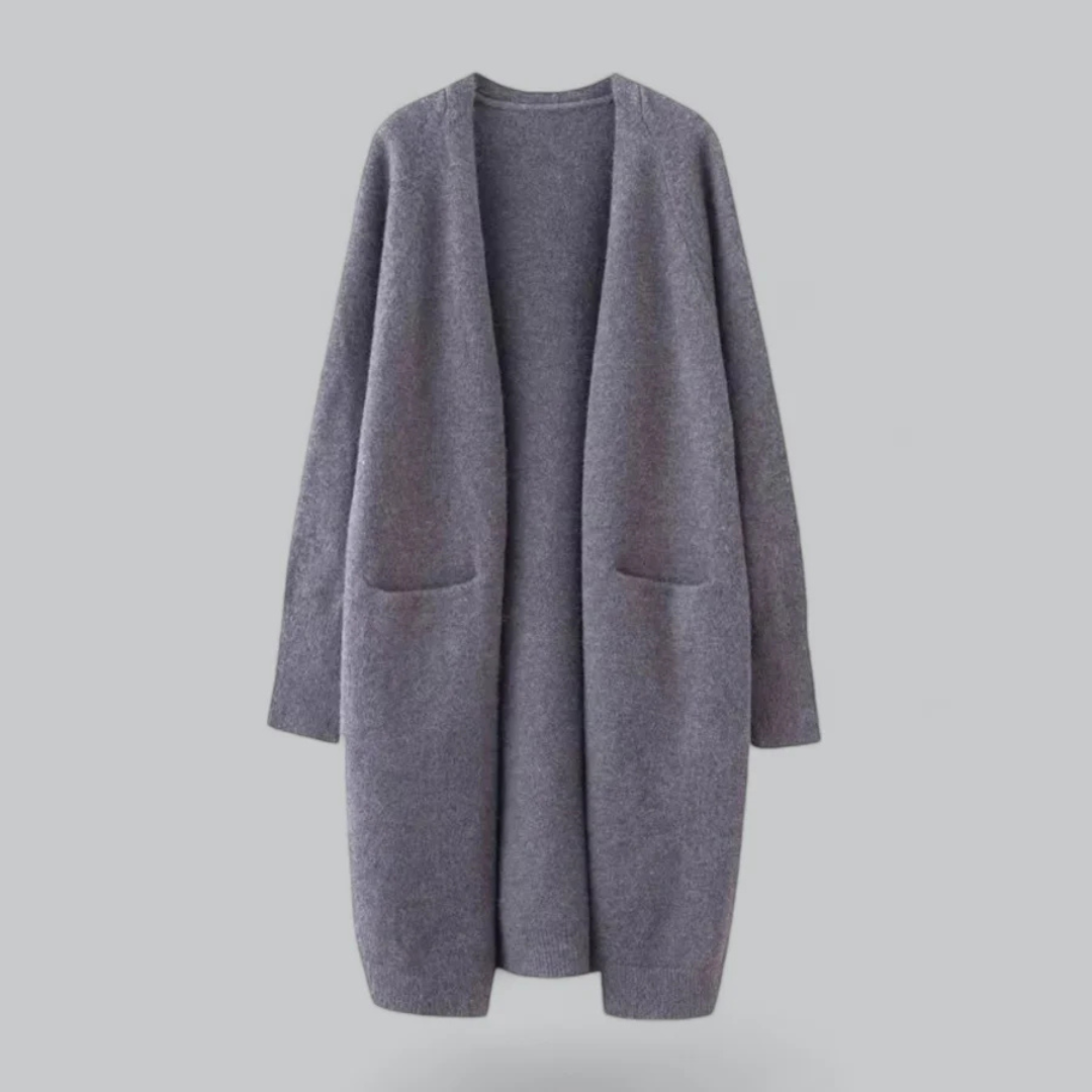 Lange Open Gebreide Damesvest | Comfortabel en Elegant