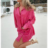 SparkleFlow - Trendy Oversized Blouse met Glitters voor Stijlvolle Dames