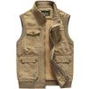 Duurzame vintage heren bodywarmer met meerdere zakken