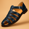 Leren Dames Sandalen met Verstelbare Riem en Comfortabele Pasvorm