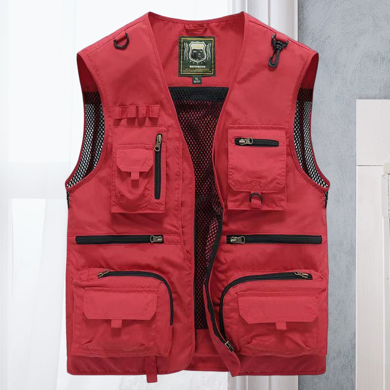 Outdoor Bodywarmer Met Zakken Lichtgewicht Heren Zomer Fit