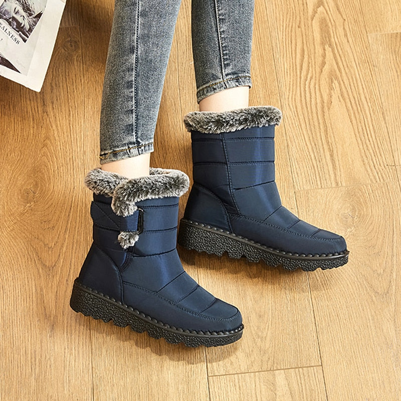 Dames Warme Winterboots – Waterafstotende Laarzen met Antislipzool