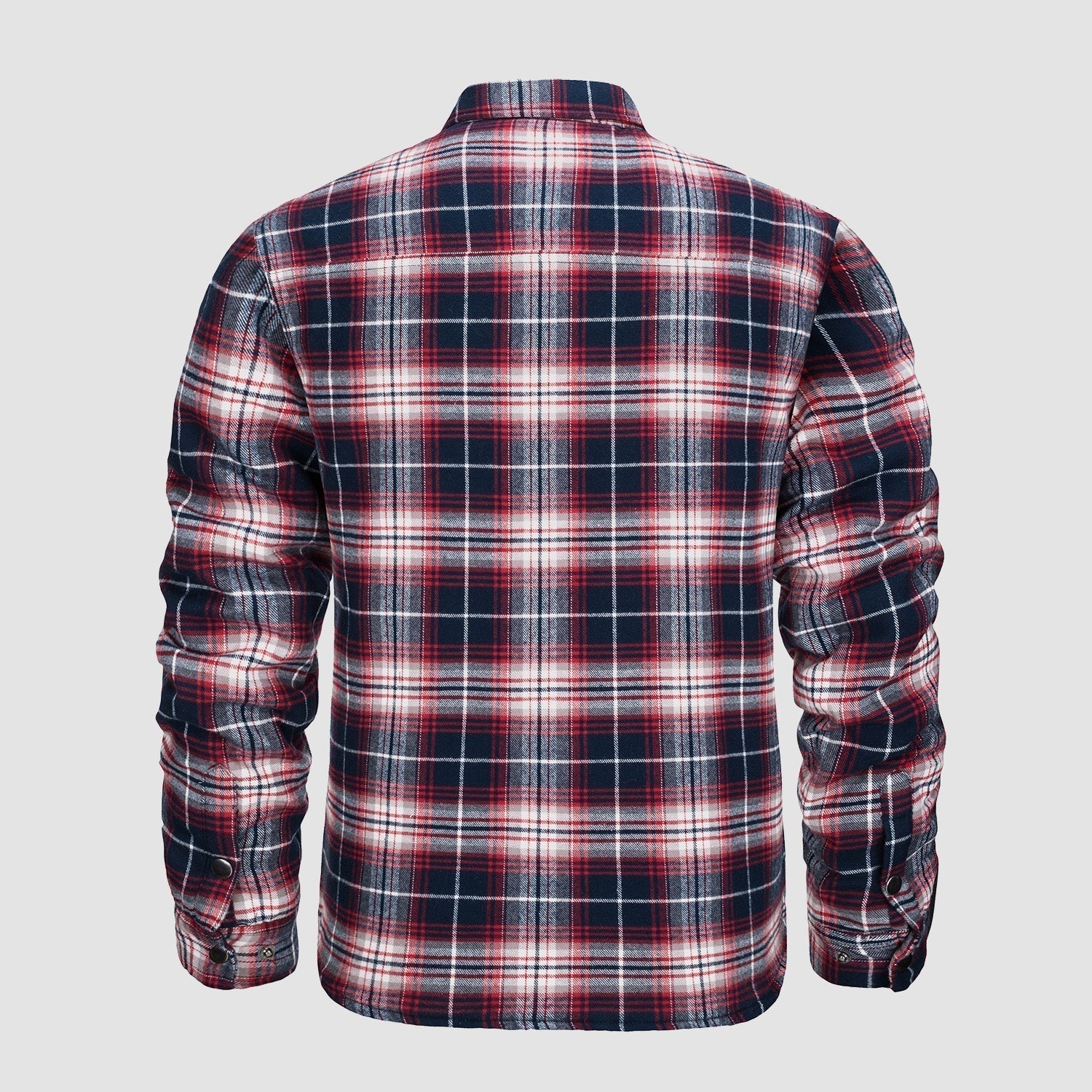 Geruite Jas met Klassieke en Comfortabele Stijl