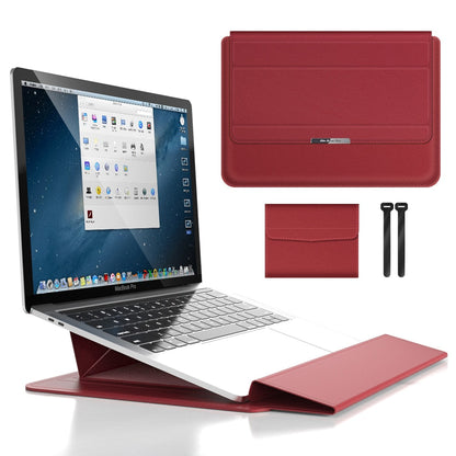 3-in-1 Waterdichte Laptop Sleeve Case met Polssteun en Standaard