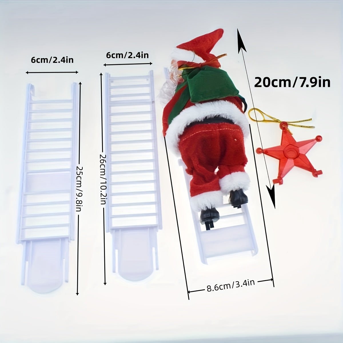 MerryClimb - Zingende Klimmende Kerstman Decoratie-mezamstore.nl