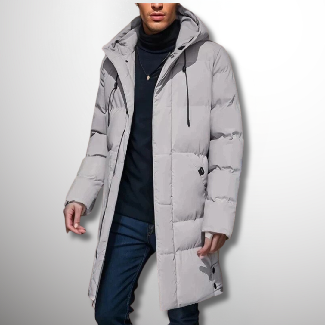 Elegante Lange Herenjas - Warm en Stijlvol Winterjack