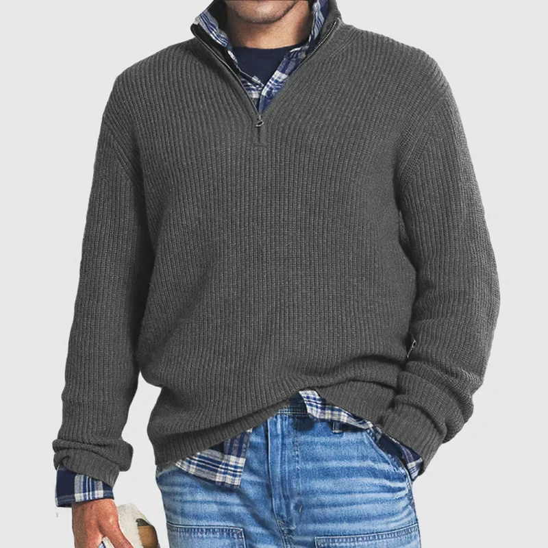 Heren Trui Wolmix Look Warm en Comfortabel