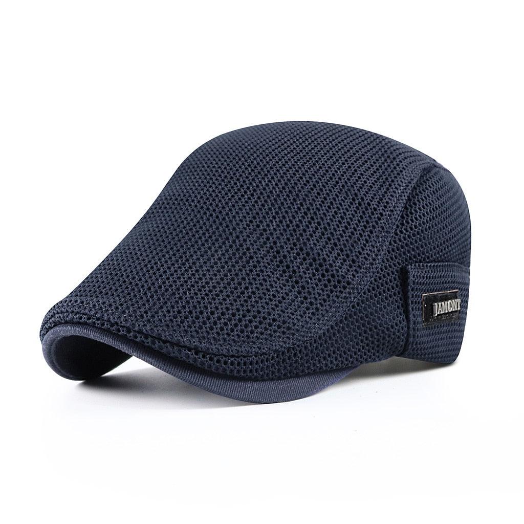 Heren Ademend Flatcap – Lichtgewicht Zomerpet