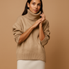 Oversized dames coltrui met flatterend silhouet en comfort