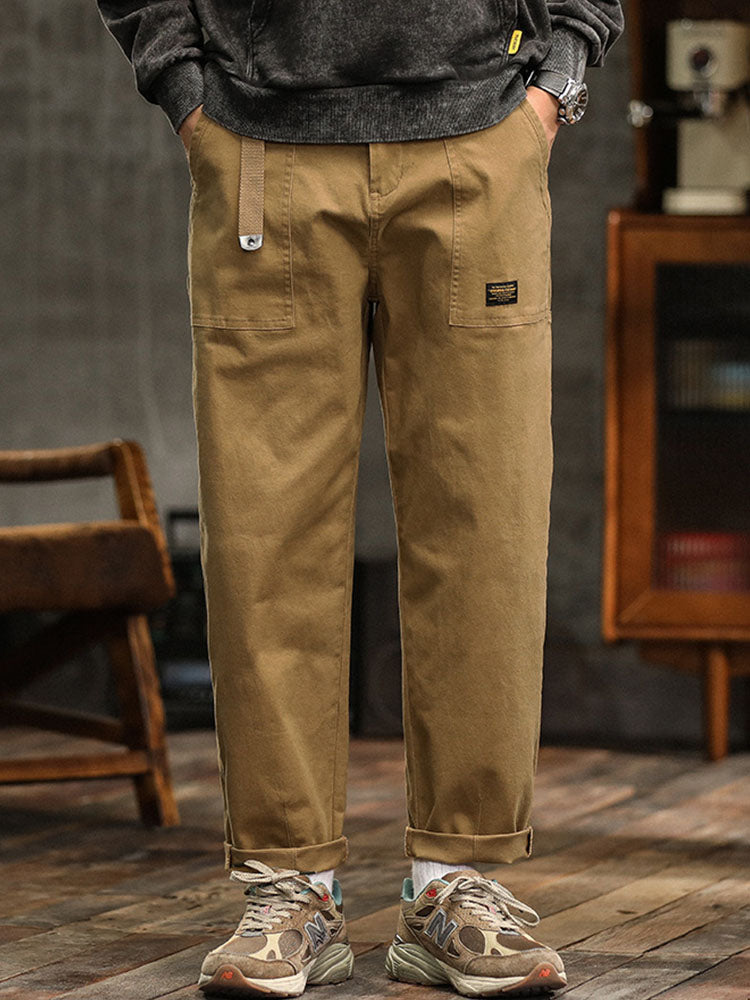 Heren Cargo Broek met Relaxte Pasvorm & Functionele Zakken
