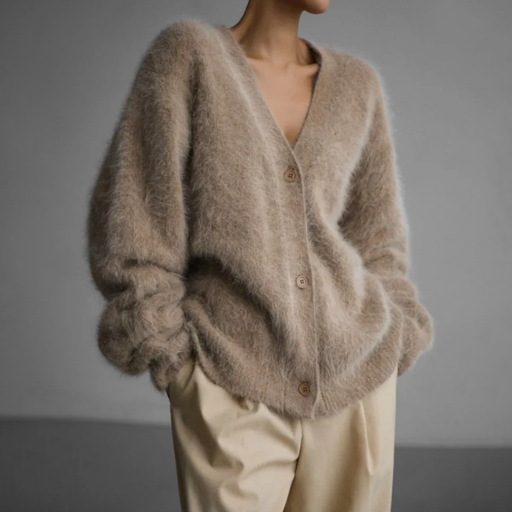 Dames Oversized Gebreid Vest – Zacht, Warm en Luxe