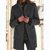 Dames Klassieke Winterjas – Retro Stijl met Knoopsluiting