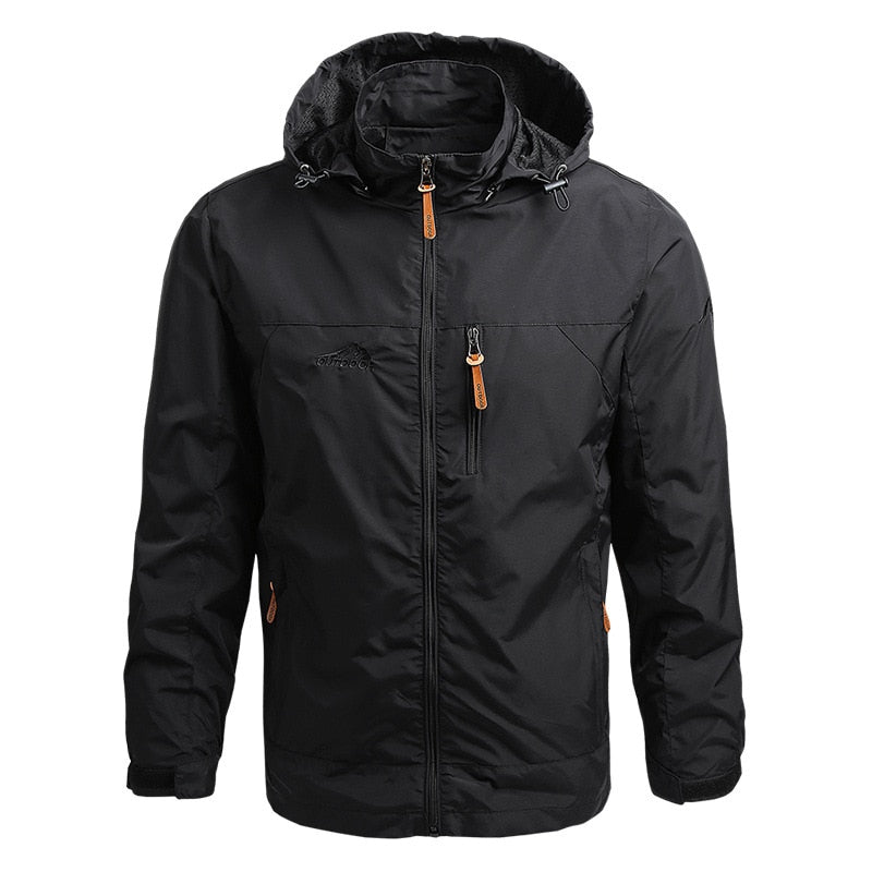 Heren Outdoorjas met Capuchon – Waterdicht, Winddicht en Ademend