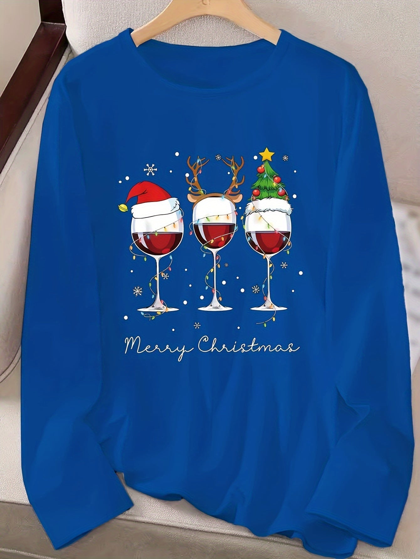 Dames Kerst Sweater – Comfortabele Trui met Feestelijke Print
