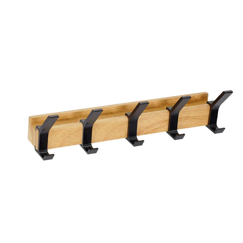 Wandkapstok Zwart – Verstelbare Haken – 40 cm – Scandinavisch Design
