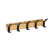 Wandkapstok Zwart – Verstelbare Haken – 40 cm – Scandinavisch Design