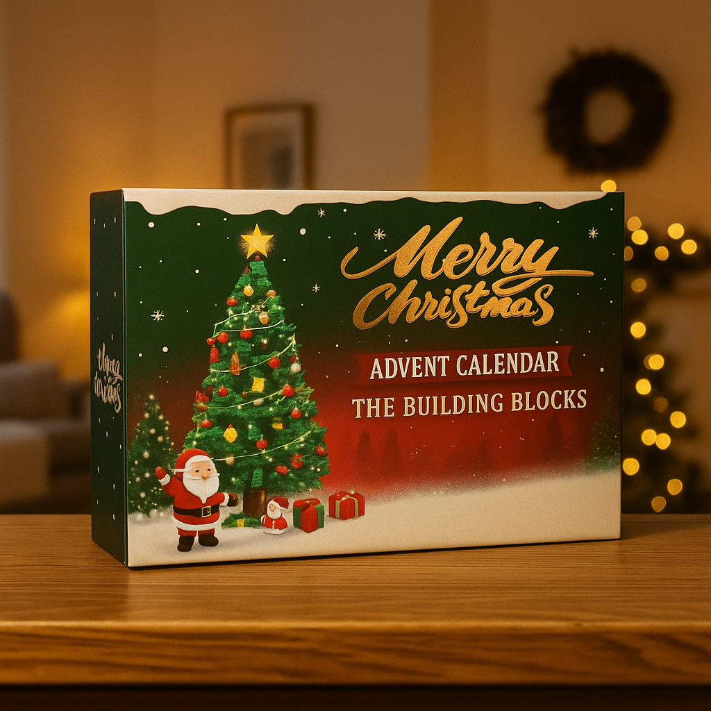 Bouwbare Kerstboom Set – Verlichte Feestdecoratie met Blokjes