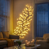 Wandlamp met Natuurlijk Takontwerp en Warm Licht