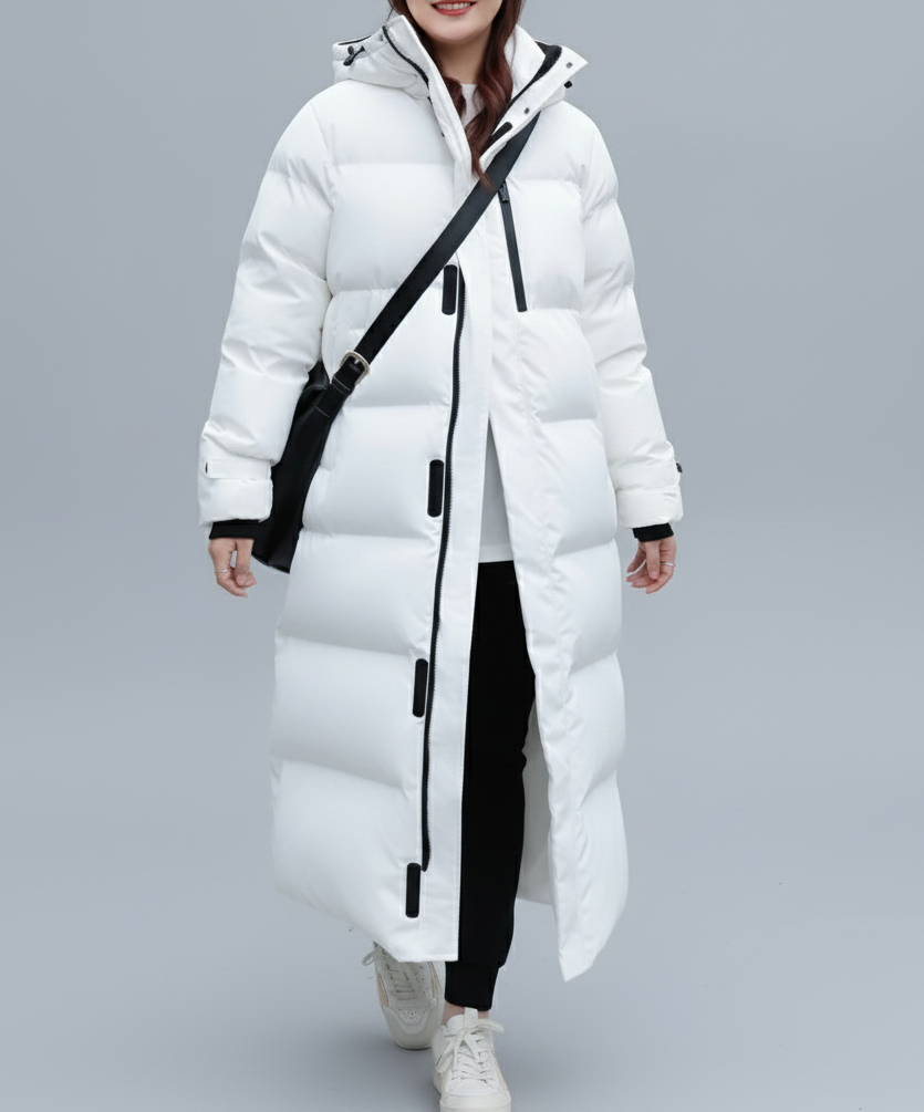 Lange Dames Pufferjas – Warmte, Comfort & Minimalistisch Design