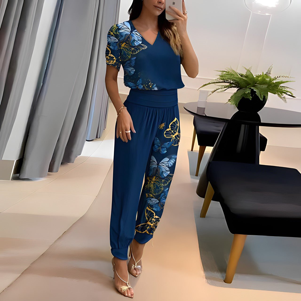 Blouse en Broek Set: Elegante Combinatie voor Dames