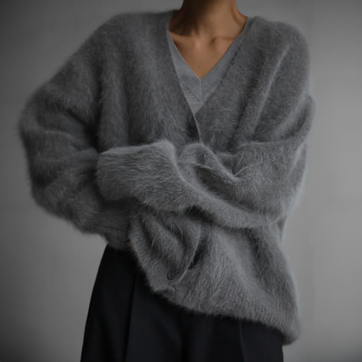 Dames Oversized Gebreid Vest – Zacht, Warm en Luxe
