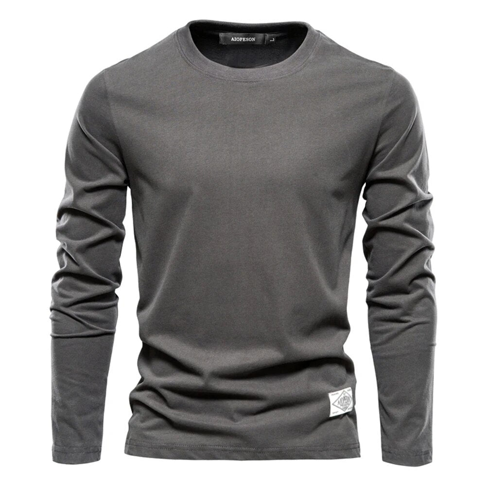 Heren Basic Longsleeve Shirt – Comfortabele Casual Lange Mouwen