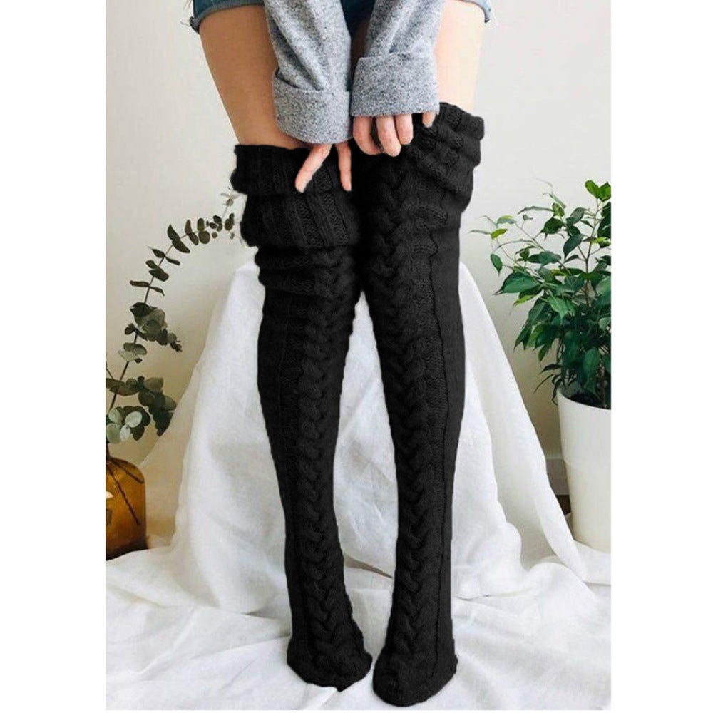 Gebreide Overknee Dames Sokken – Warme & Comfortabele Kniekousen