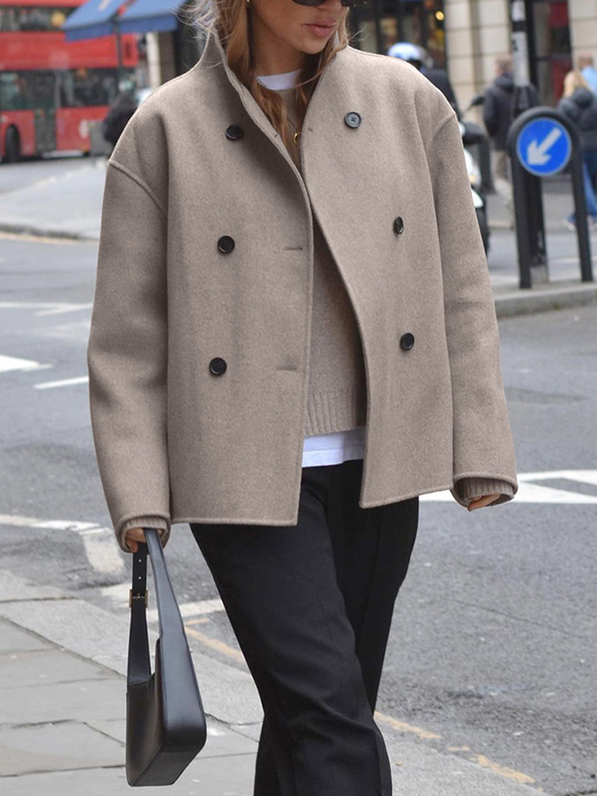 Oversized Button-Down Jas voor Dames - Stijlvol en Comfortabel