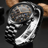 Militair Geïnspireerd Stalen Horloge voor Mannen - Krasbestendig en Waterbestendig