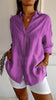 Elegant dames shirt met plooidetail en comfortabele pasvorm