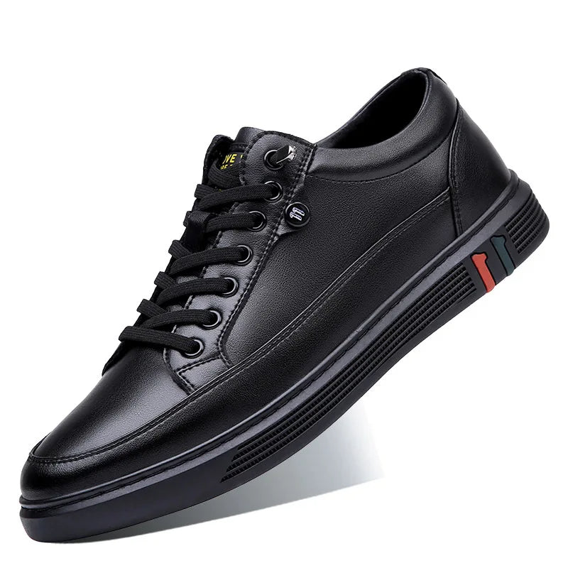 Stijlvolle Lederen Sneakers voor Heren - Comfort en Elegantie
