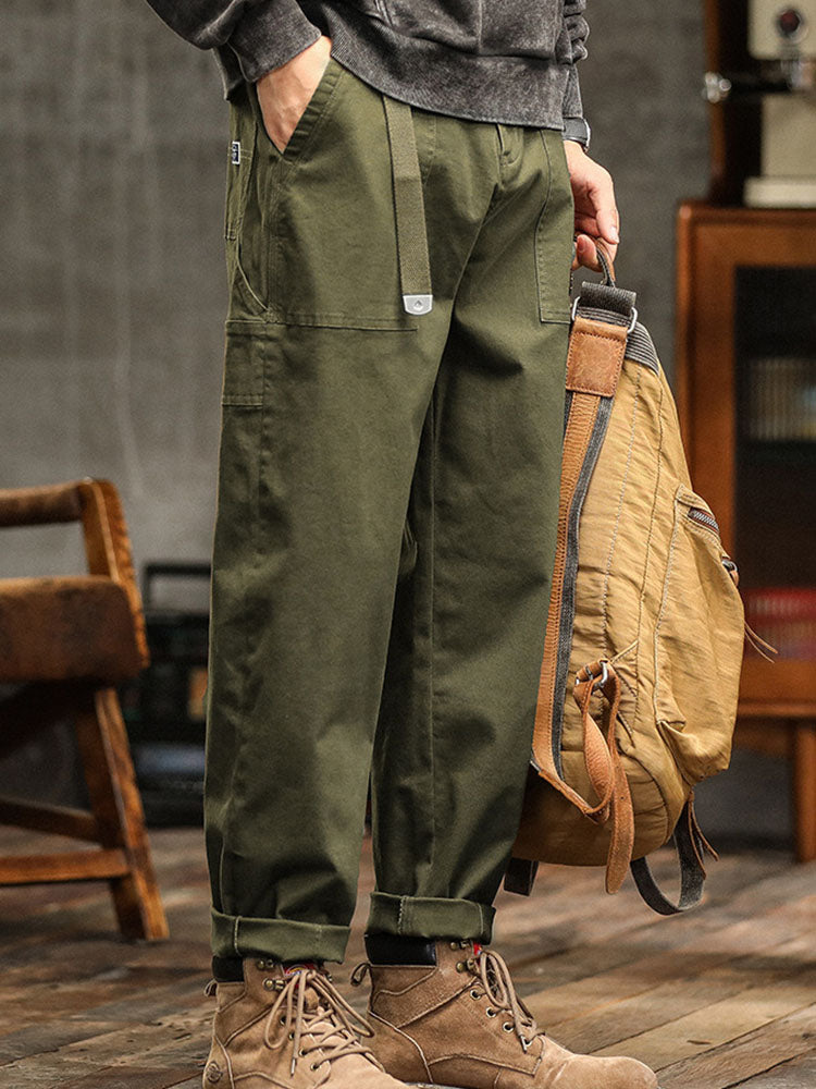 Heren Cargo Broek met Relaxte Pasvorm & Functionele Zakken