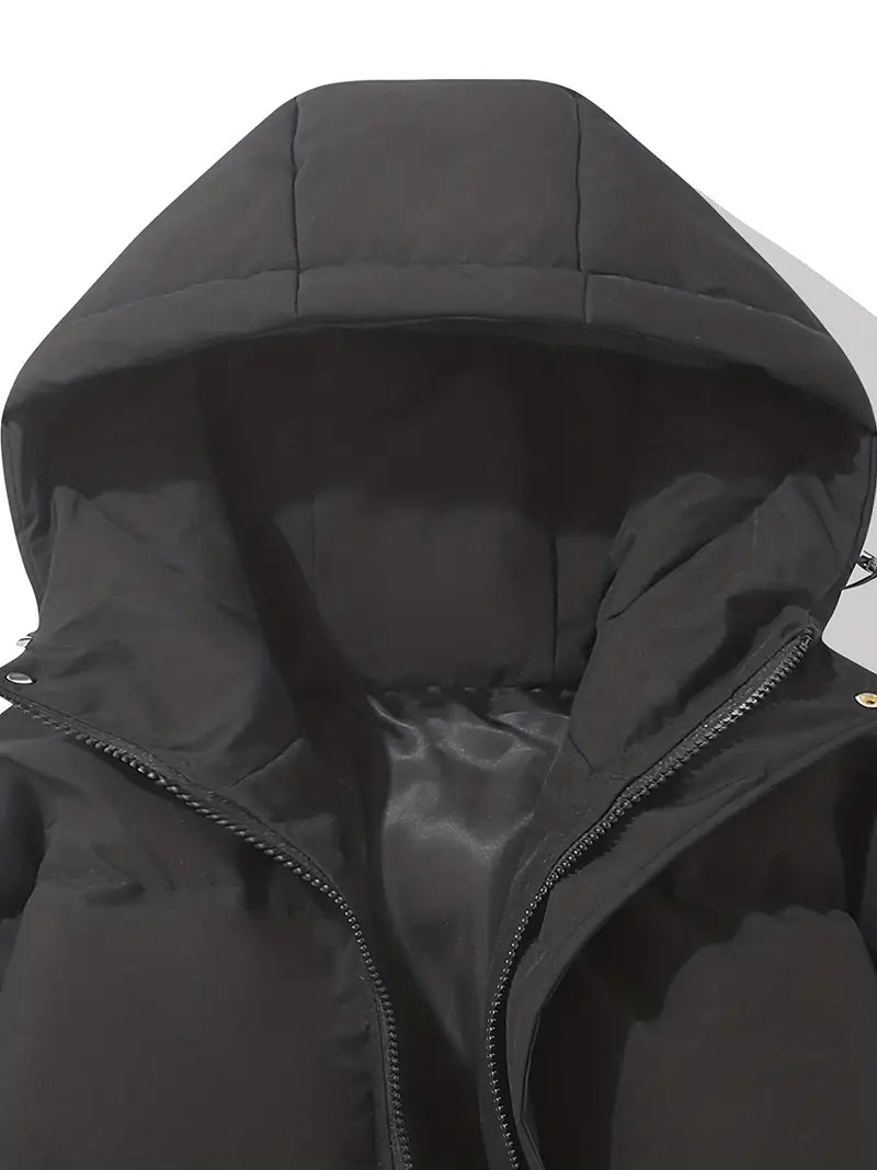 Klassieke Warme Winterjas met Capuchon voor Heren
