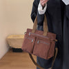 Corduroy Schoudertas Dames – Ruime Shopper met Ritssluiting