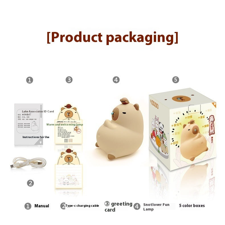 Schattige Hamster Nachtlamp – Warm LED Licht & Knuffelbaar Design