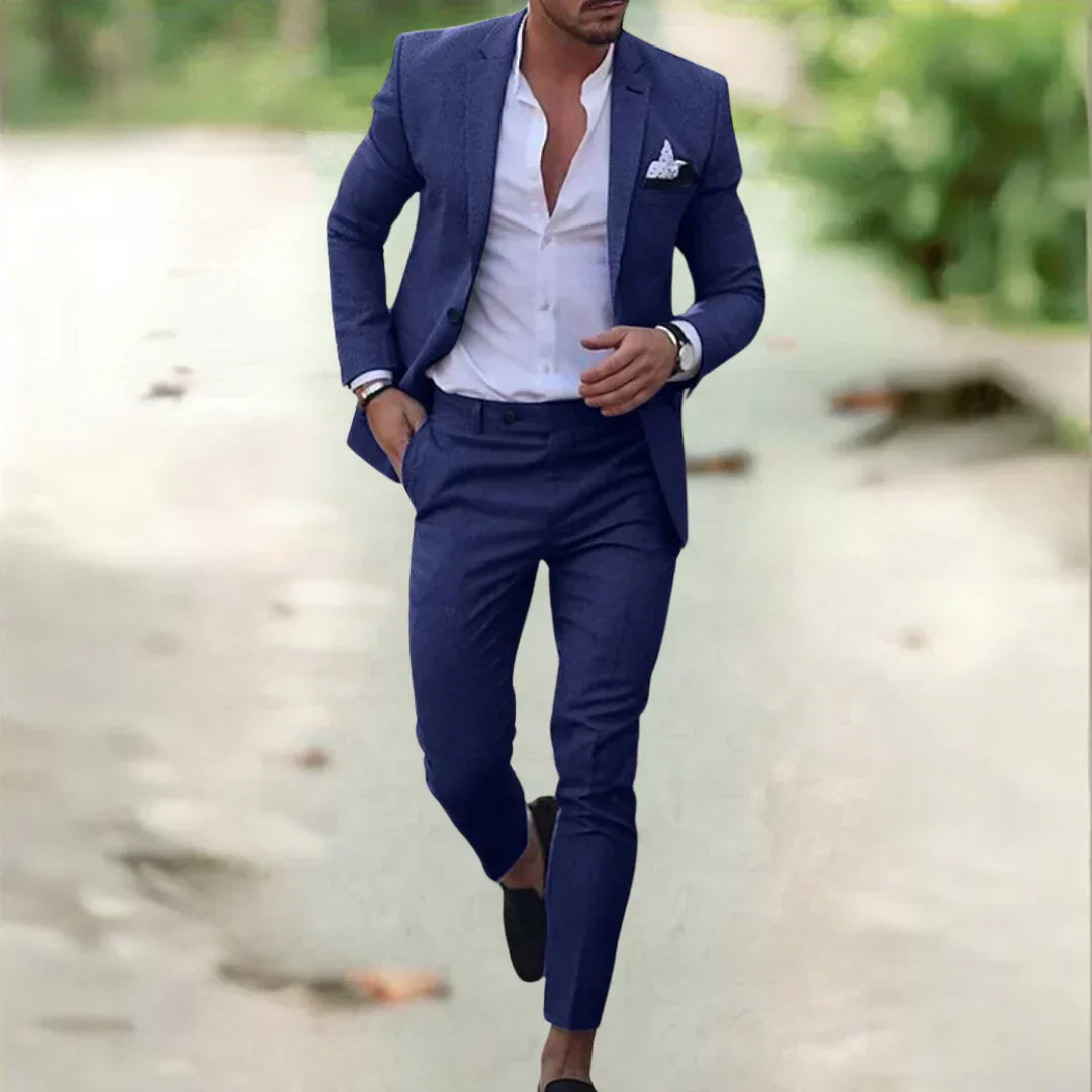 Herenset Slim Fit Pak – Moderne Blazer & Broek voor Stijlvolle Looks