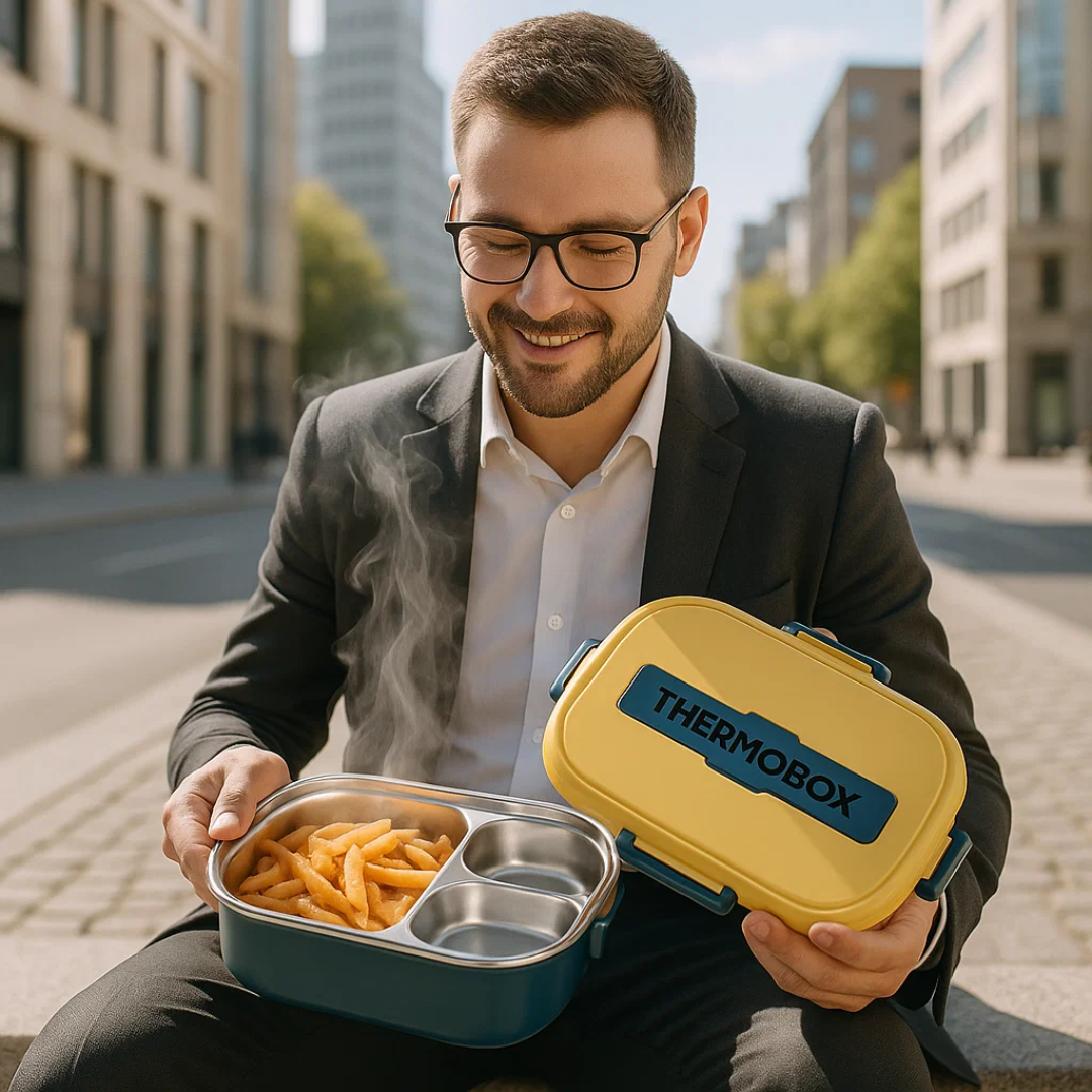 Thermische RVS Lunchbox – Warmhoudend & Lekdicht