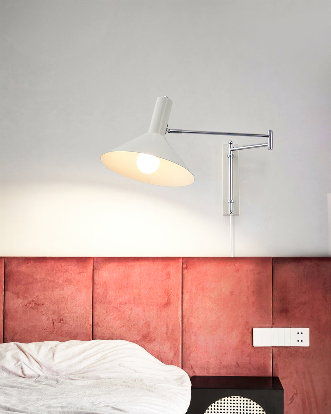 Verstelbare Minimalistische Wandlamp voor Slaapkamer en Woonkamer