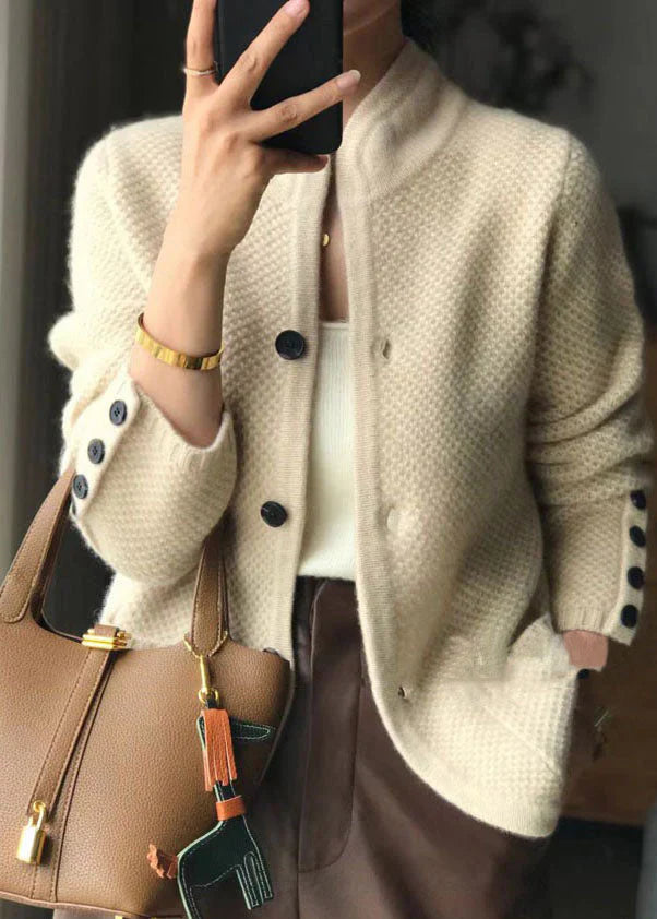 Dames Gebreid Vest – Elegante Cardigan met Knoopsluiting