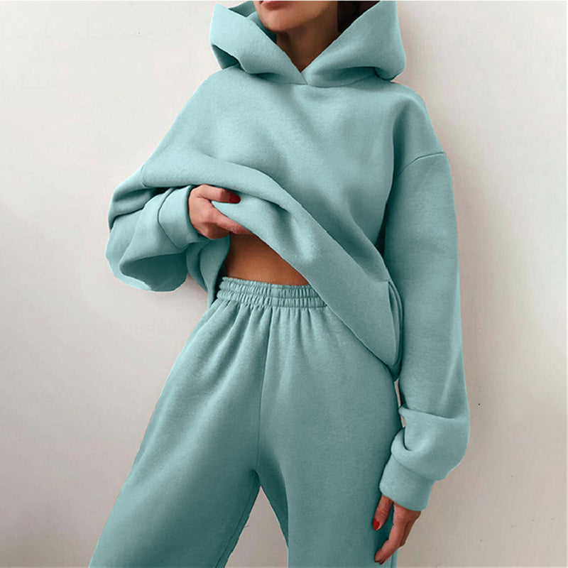 Oversized Joggingpak met Hoge Taille | Comfortabel en Warm Trainingspak