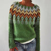 Dames gebreide retro trui voor herfst en winter-mezamstore.nl