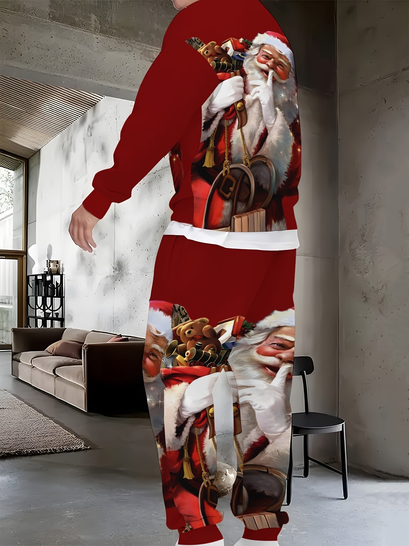 Unisex Kerst Joggingpak – Comfortabele Hoodie & Broek Set