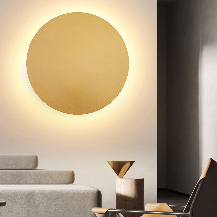 Moderne Ronde LED Wandleuchte met Metaal Finish