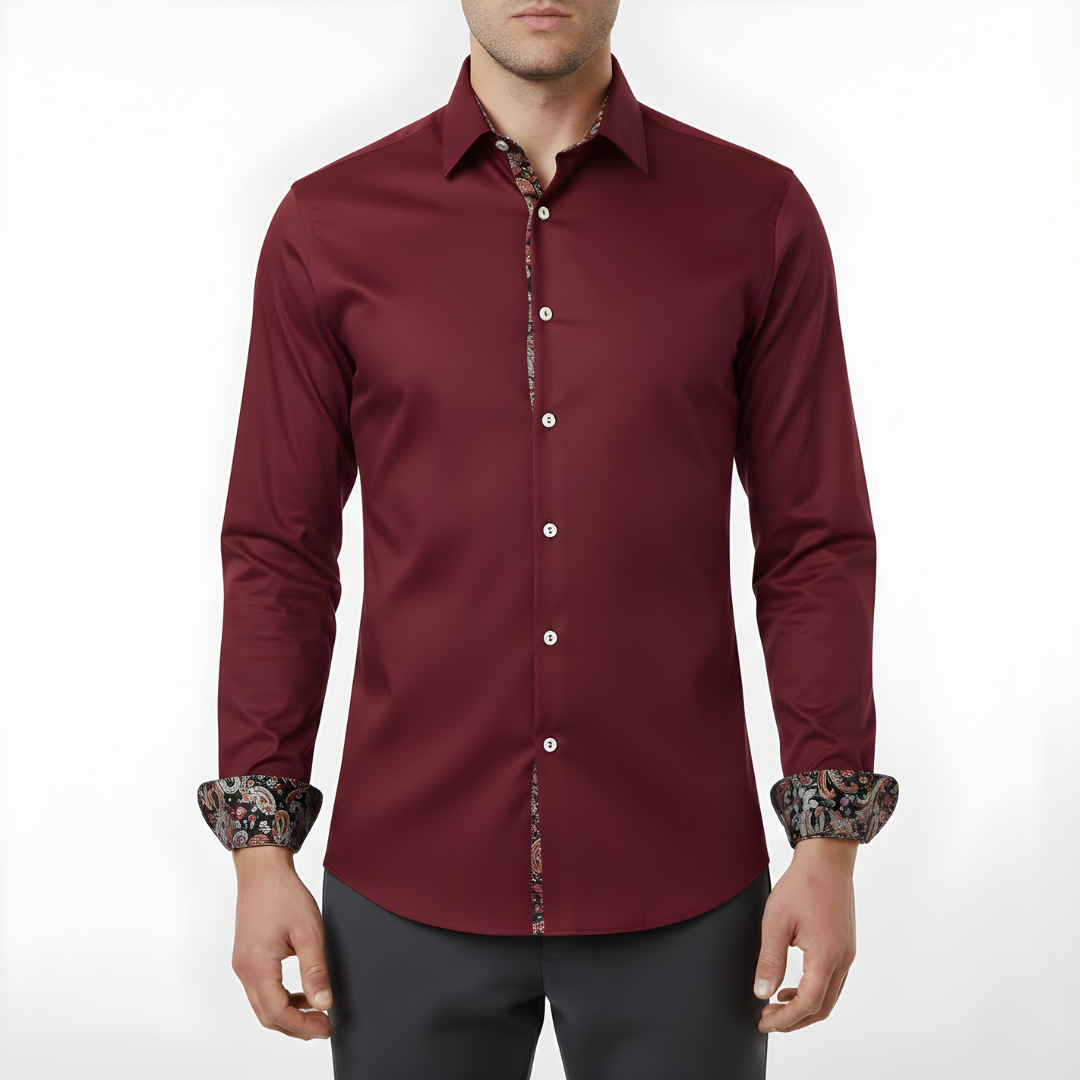 Heren Overhemd Paisley Print – Elegant & Modern