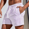 Gestreepte Heren Zwemshorts Sneldrogend en Comfortabel