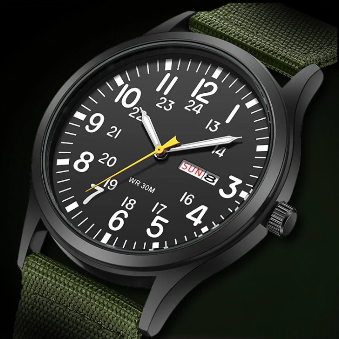 Outdoor Herenhorloge – Waterdicht 100m, Krasvast Saffierglas