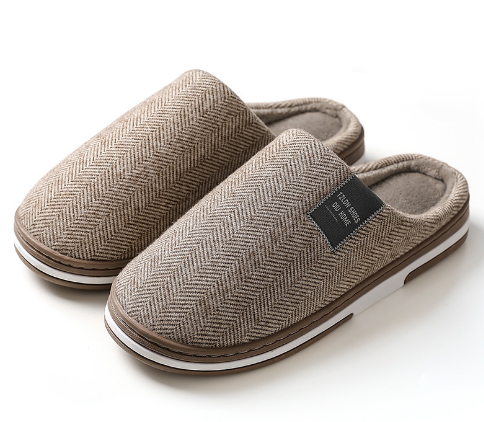 Warme Heren Pantoffels met Antislip – Pluche Instappers